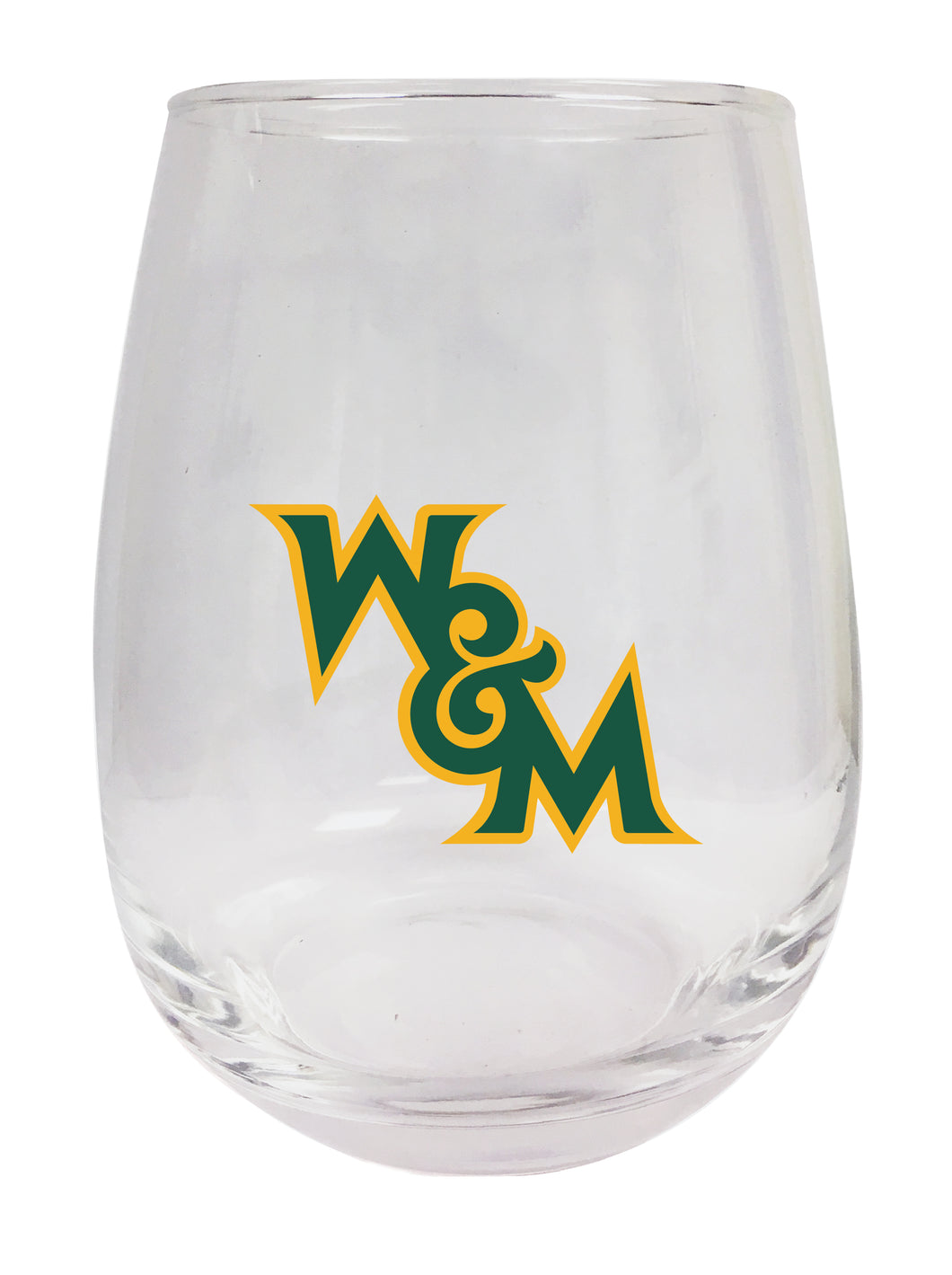 William and Mary Stemless Wine Glass - 9 oz. | Officially Licensed NCAA Merchandise