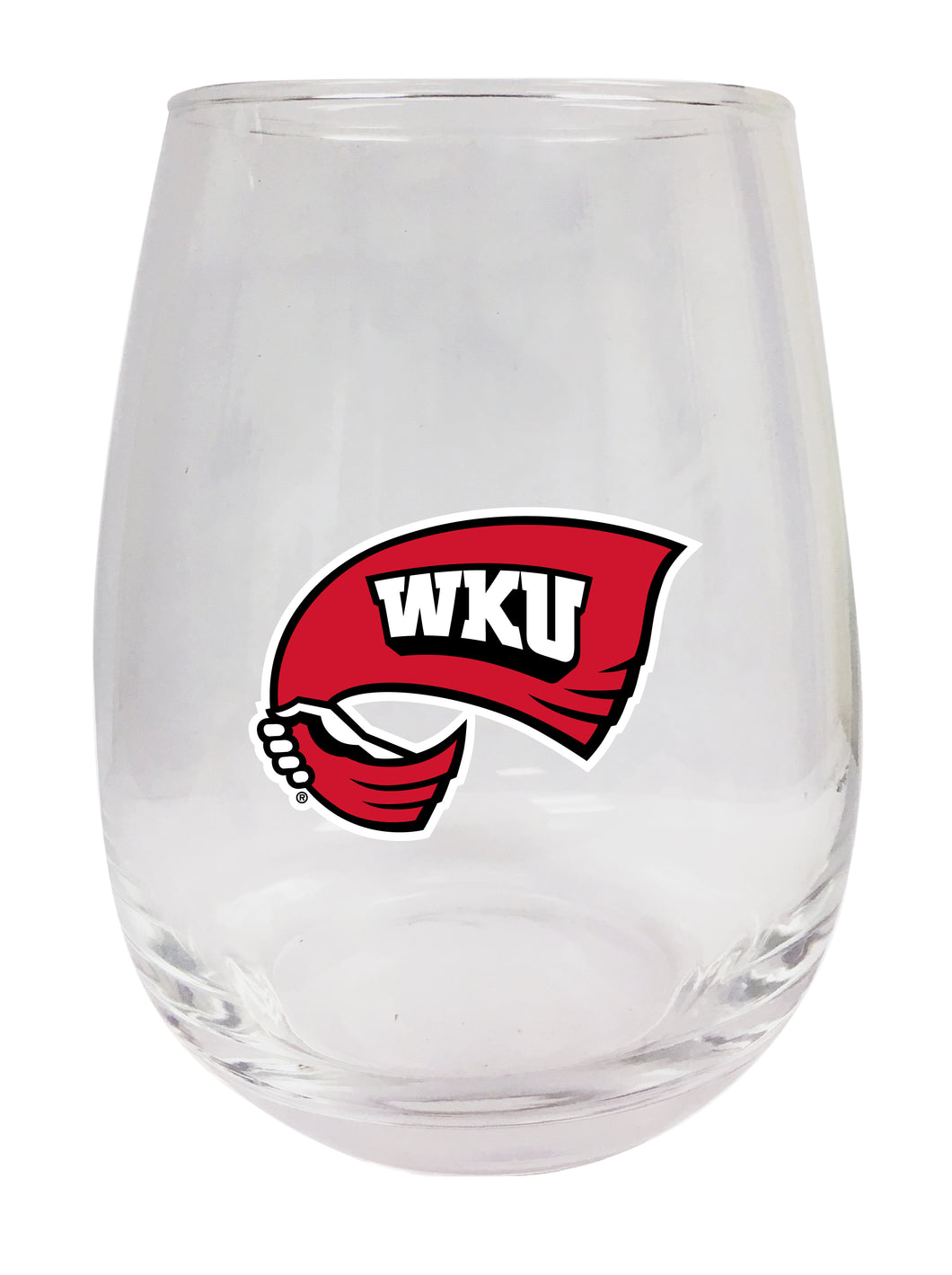 Western Kentucky Hilltoppers Stemless Wine Glass - 9 oz. | Officially Licensed NCAA Merchandise