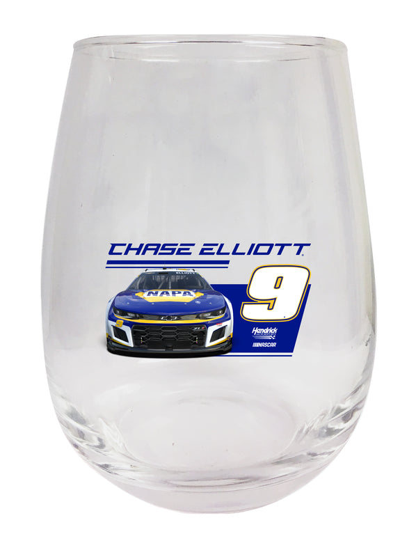 #9 Chase Elliott NASCAR Officially Licensed Stemless Wine Glass