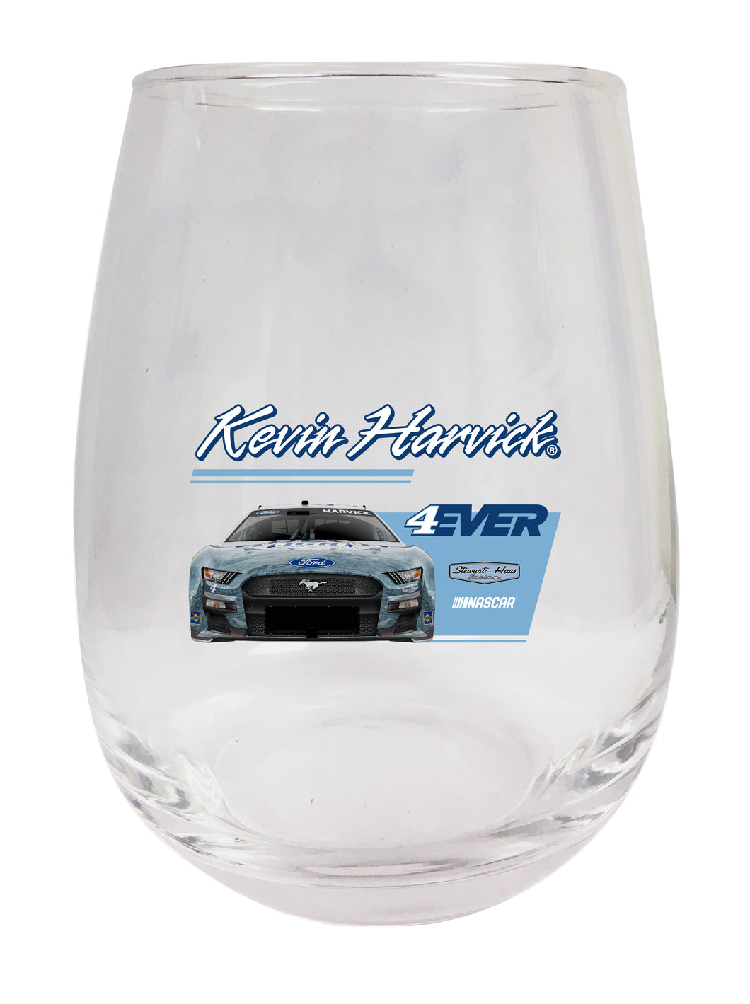 #4 Kevin Harvick NASCAR Officially Licensed Stemless Wine Glass