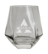 Load image into Gallery viewer, Alcorn State Braves Tigers Etched Diamond Cut 10 oz Stemless Wine Glass - NCAA Licensed

