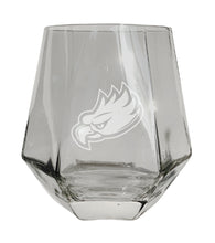Load image into Gallery viewer, Florida Gulf Coast Eagles Tigers Etched Diamond Cut 10 oz Stemless Wine Glass - NCAA Licensed
