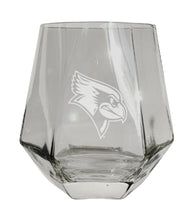 Load image into Gallery viewer, Illinois State Redbirds Tigers Etched Diamond Cut 10 oz Stemless Wine Glass - NCAA Licensed
