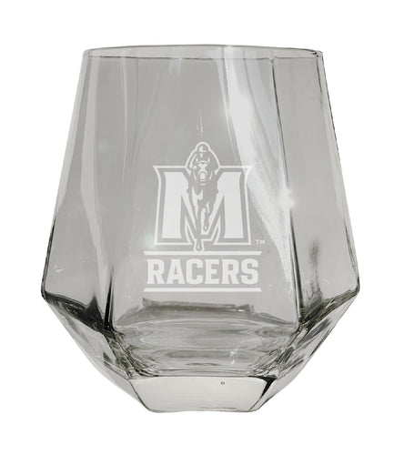 Murray State University Tigers Etched Diamond Cut 10 oz Stemless Wine Glass - NCAA Licensed