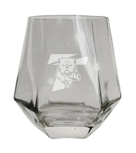 Load image into Gallery viewer, Truman State University Tigers Etched Diamond Cut 10 oz Stemless Wine Glass - NCAA Licensed
