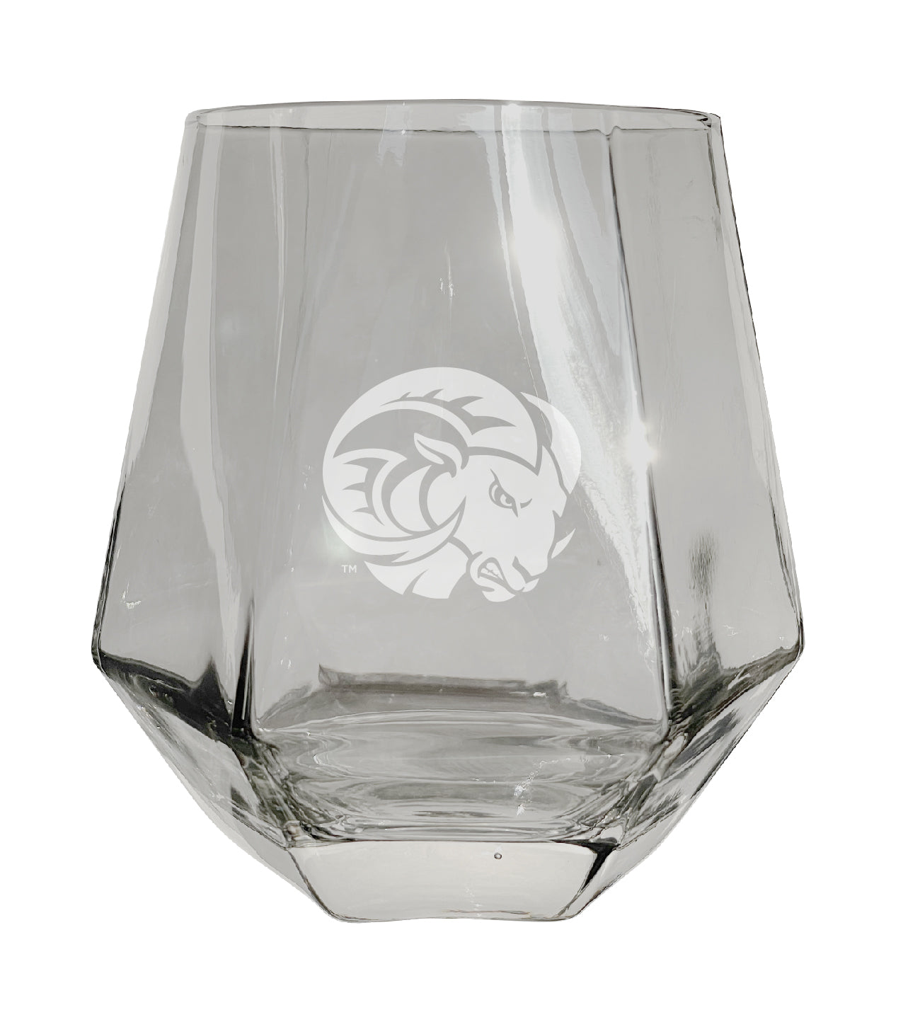 Winston-Salem State Tigers Etched Diamond Cut 10 oz Stemless Wine Glas ...