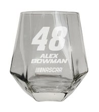 Load image into Gallery viewer, #48 Alex Bowman Officially Licensed 10 oz Engraved Diamond Wine Glass
