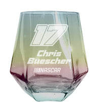 Load image into Gallery viewer, #17 Chris Buescher Officially Licensed 10 oz Engraved Diamond Wine Glass
