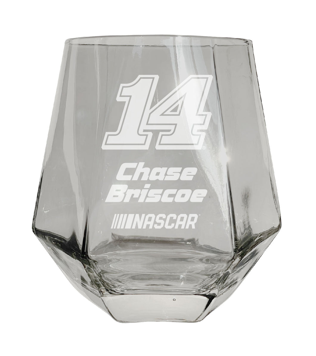 #14 Chase Briscoe Officially Licensed 10 oz Engraved Diamond Wine Glass