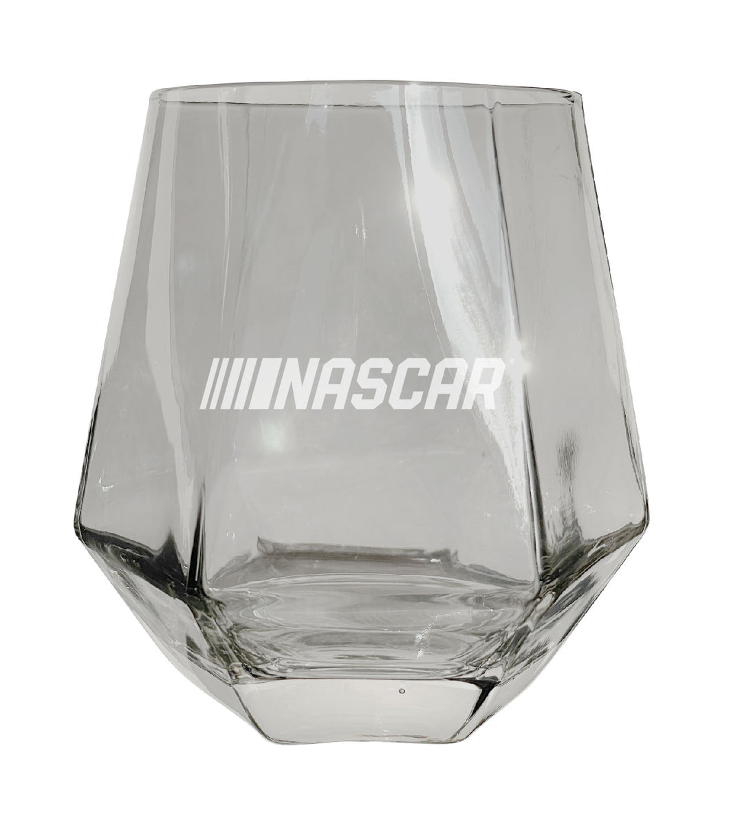 NASCAR Officially Licensed 10 oz Engraved Diamond Wine Glass