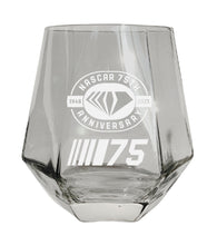 Load image into Gallery viewer, NASCAR 75 Year Anniversary Officially Licensed 10 oz Engraved Diamond Glass
