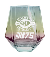 Load image into Gallery viewer, NASCAR 75 Year Anniversary Officially Licensed 10 oz Engraved Diamond Glass
