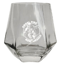 Load image into Gallery viewer, Angel Fire New Mexico Souvenir Wine Glass EngravedDiamond 15 oz clear Iridescent
