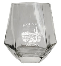 Load image into Gallery viewer, Scottsdale Arizona Souvenir Wine Glass EngravedDiamond 15 oz clear Iridescent
