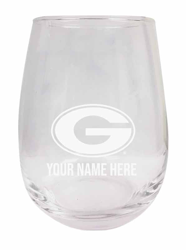 Grambling State Tigers NCAA Officially Licensed Laser-Engraved 9 oz Stemless Wine Glass - Personalize with Your Name, Ideal for Wine & Cocktails