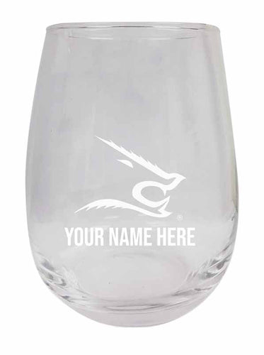 Texas A&M Kingsville Javelinas NCAA Officially Licensed Laser-Engraved 9 oz Stemless Wine Glass - Personalize with Your Name, Ideal for Wine & Cocktails