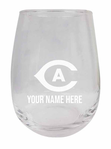 UC Davis Aggies NCAA Officially Licensed Laser-Engraved 9 oz Stemless Wine Glass - Personalize with Your Name, Ideal for Wine & Cocktails