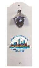 Load image into Gallery viewer, Boston Massachusetts B Souvenir  Wall mounted bottle opener
