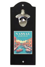 Load image into Gallery viewer, Nassau  the Bahamas Design B Souvenir  Wall mounted bottle opener

