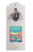 Load image into Gallery viewer, Nassau  the Bahamas Design B Souvenir  Wall mounted bottle opener
