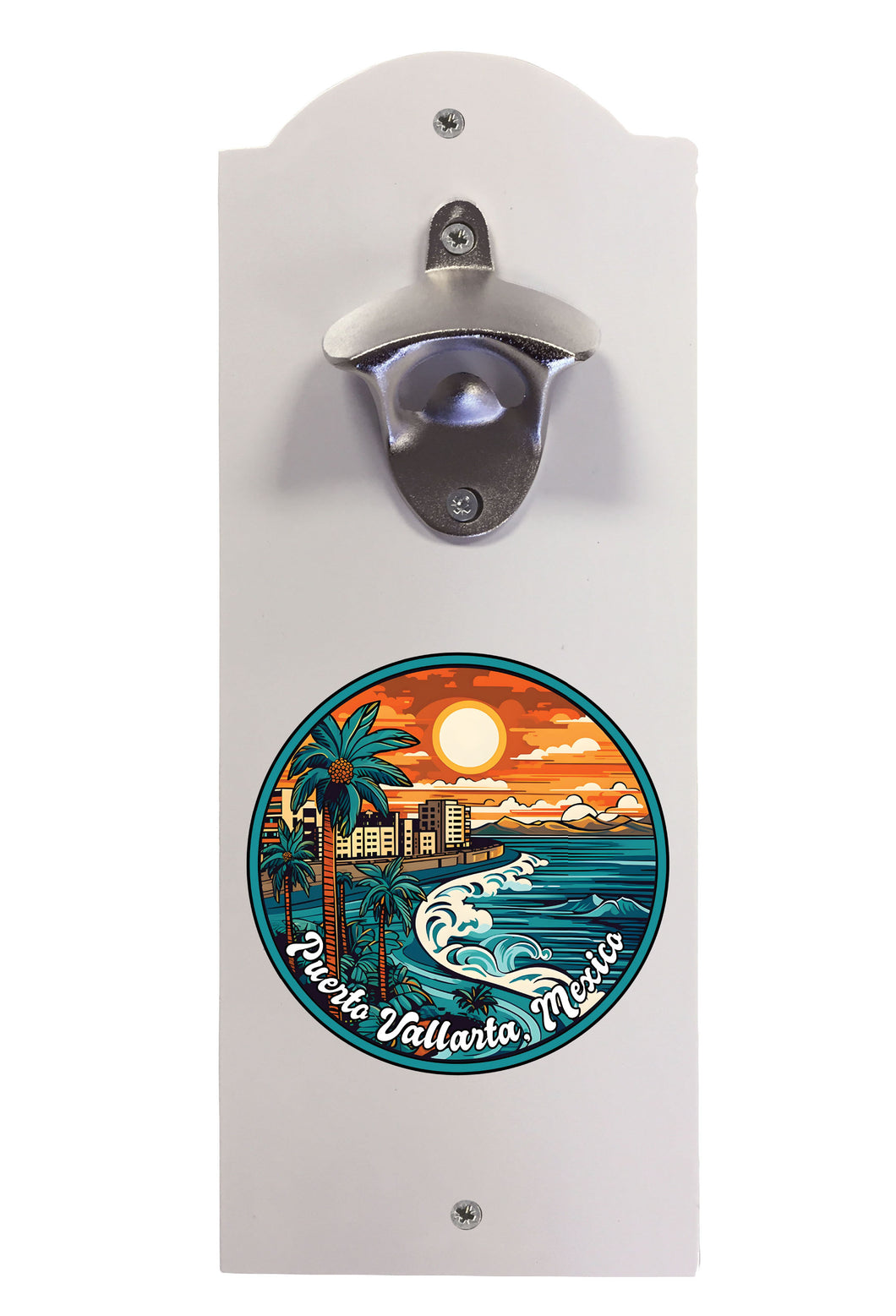 Puerto Vallarta Mexico Design B Souvenir  Wall mounted bottle opener
