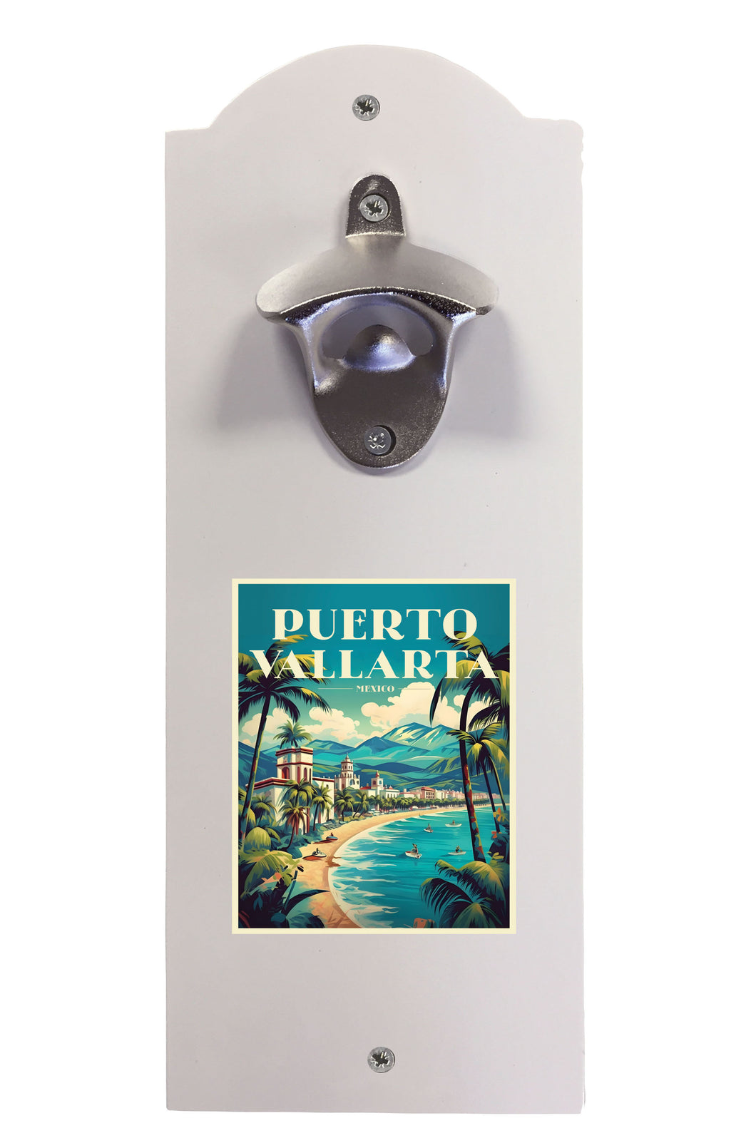 Puerto Vallarta Mexico Design C Souvenir  Wall mounted bottle opener