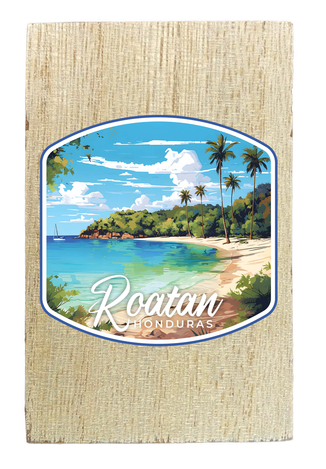 Roatan Honduras Design C Souvenir Wooden 2