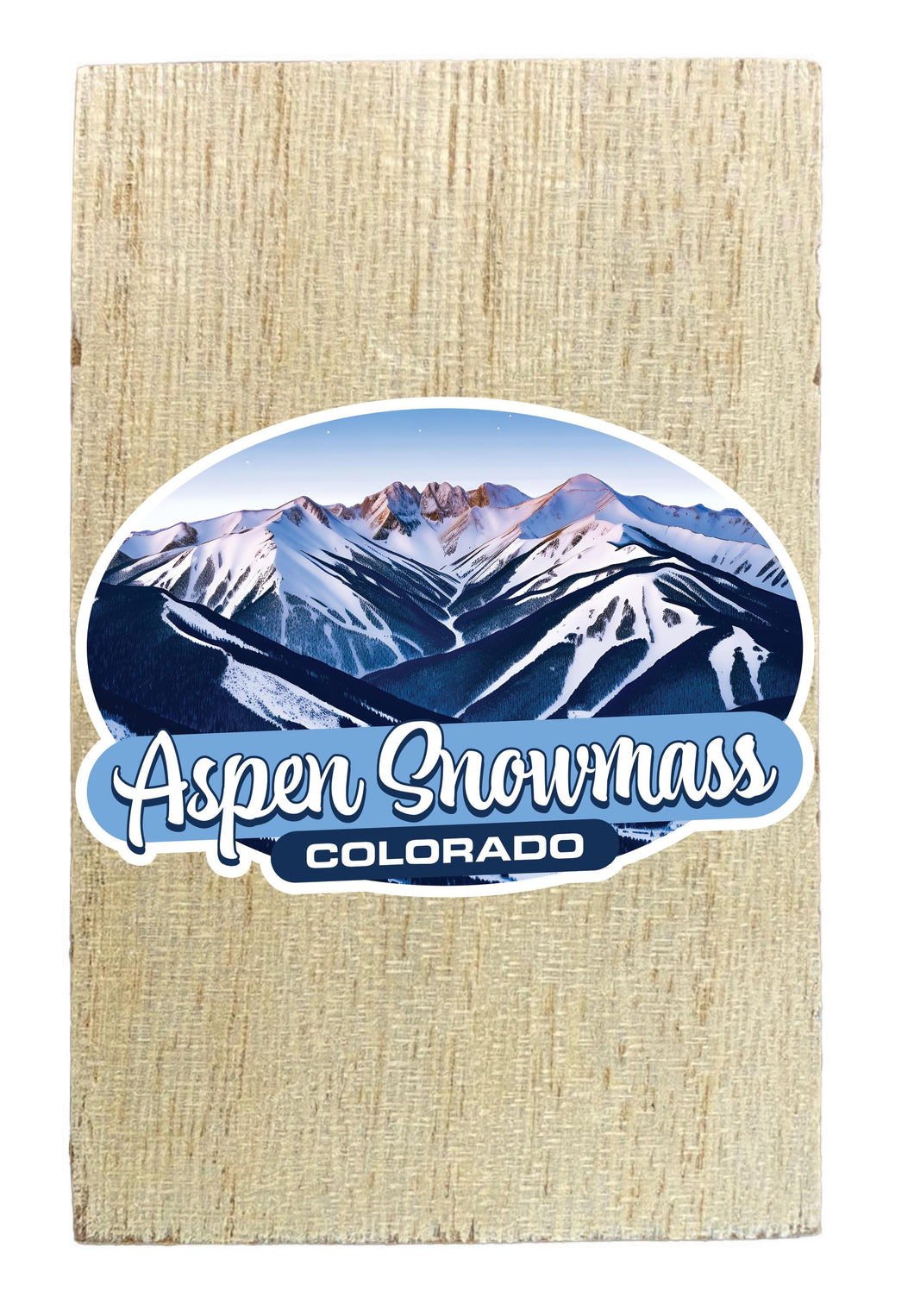 Aspen Snowmass Colorado Design A Souvenir Wooden 2