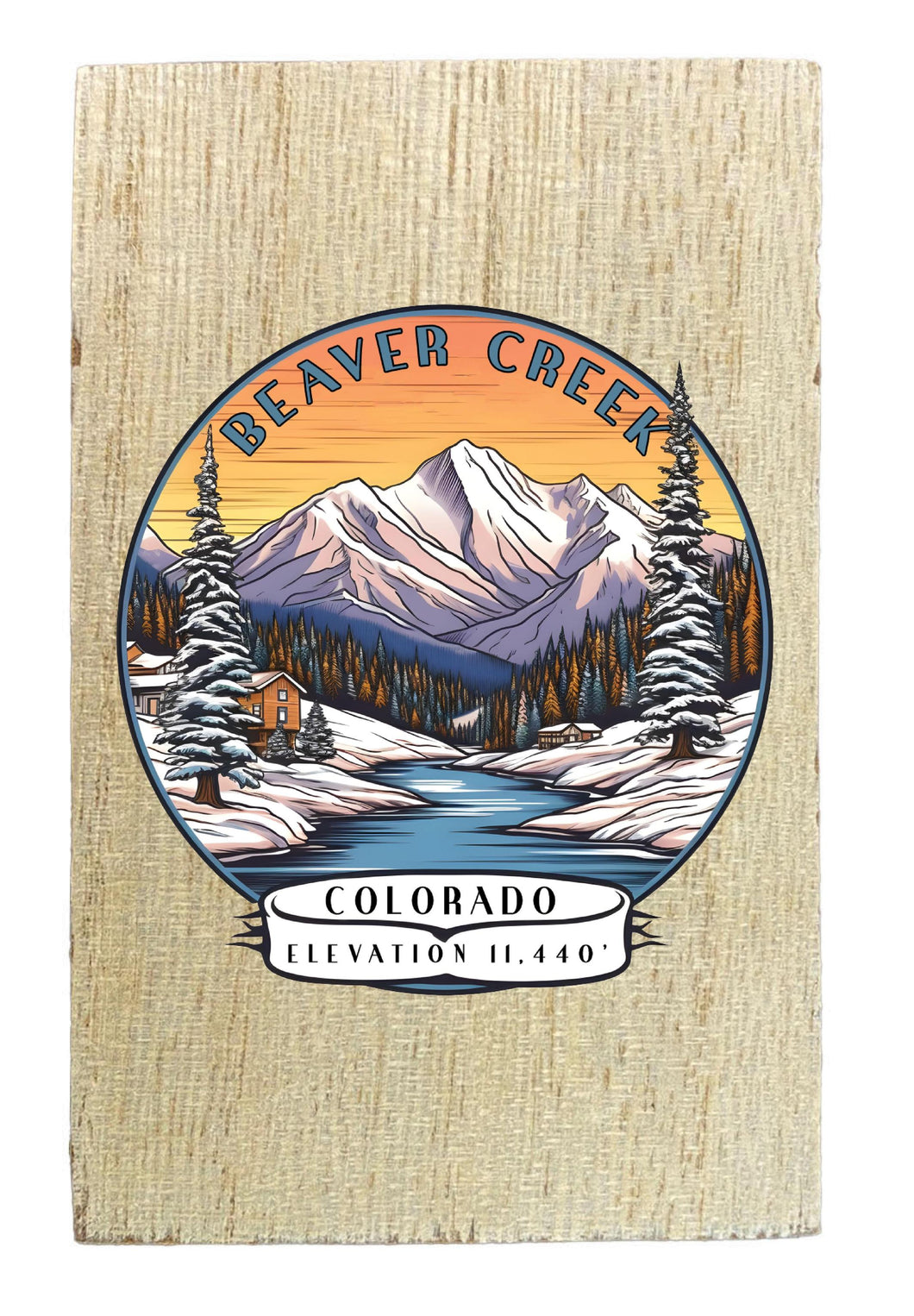 Beaver Creek Colorado Design A Souvenir Wooden 2