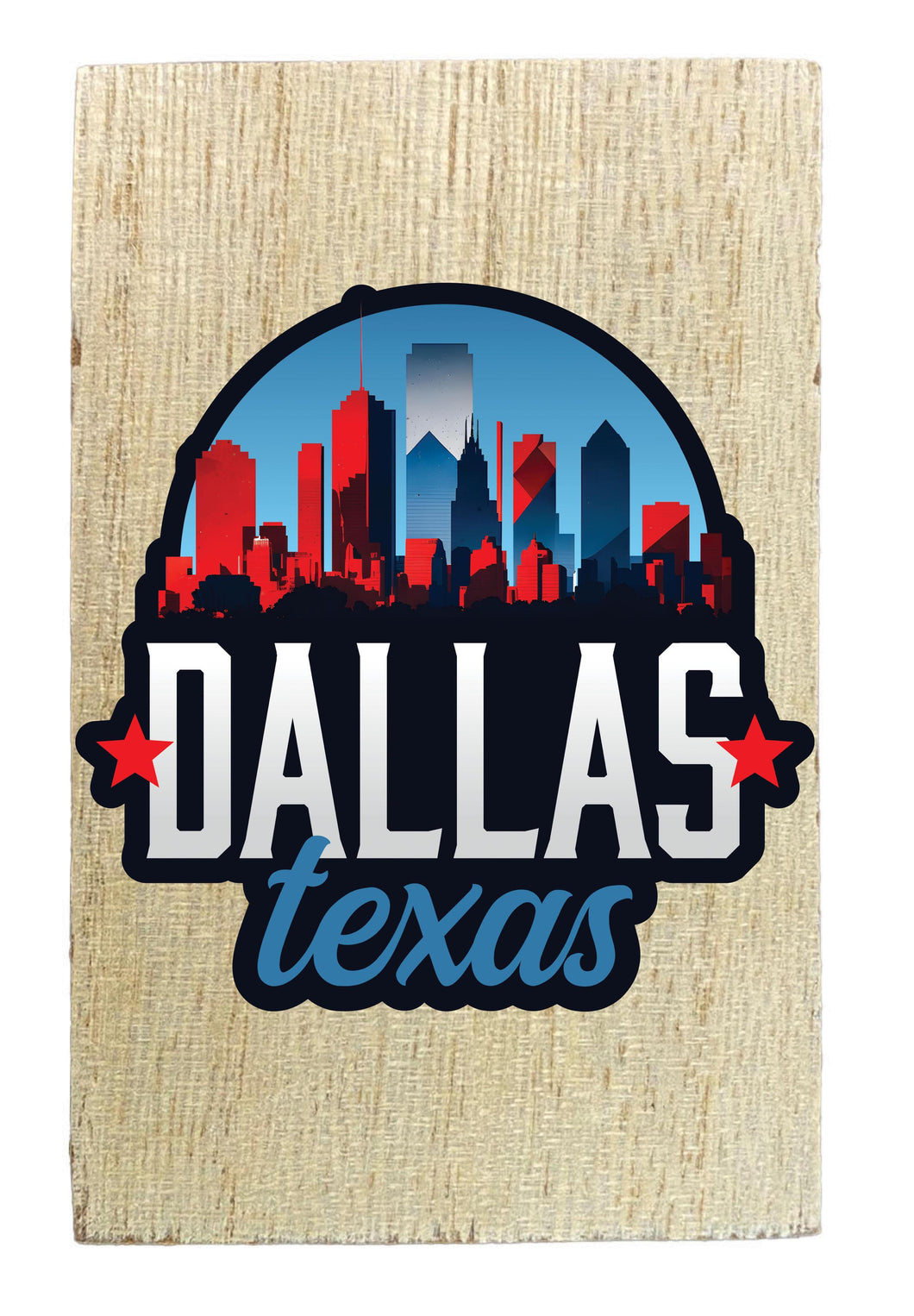 Dallas Texas Design B Souvenir Wooden 2