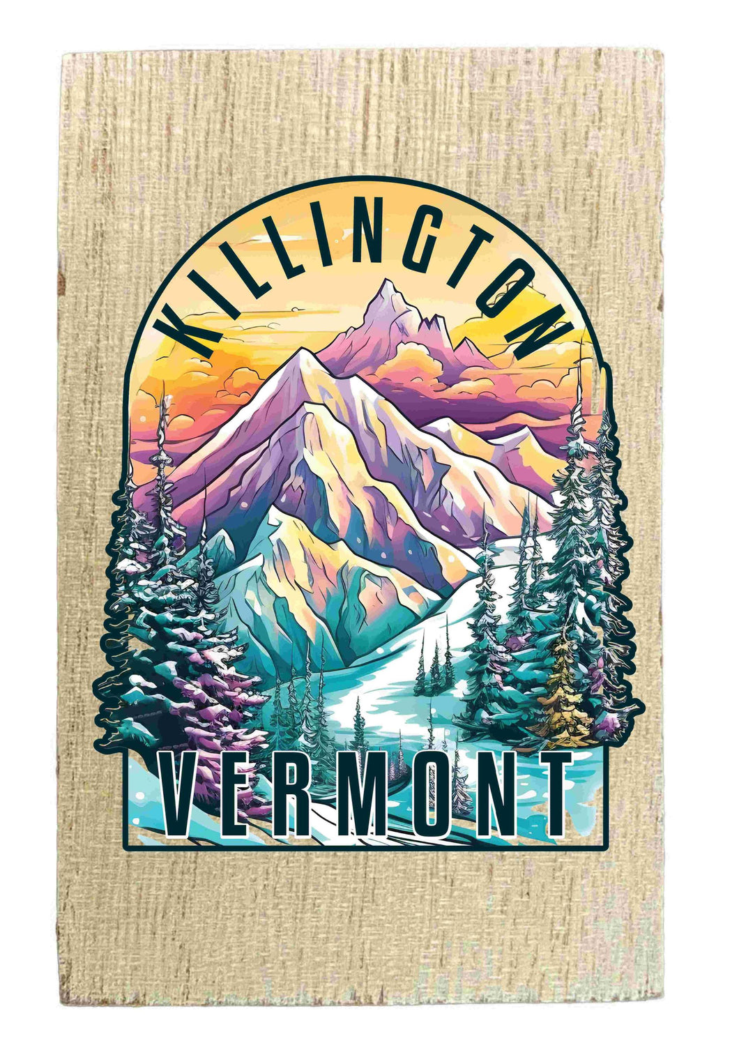 Killington Vermont Design B Souvenir Wooden 2