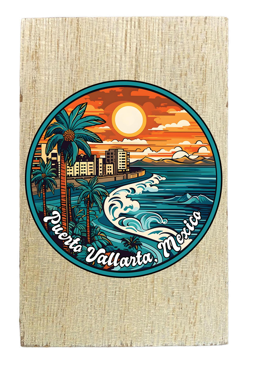 Puerto Vallarta Mexico Design B Souvenir Wooden 2