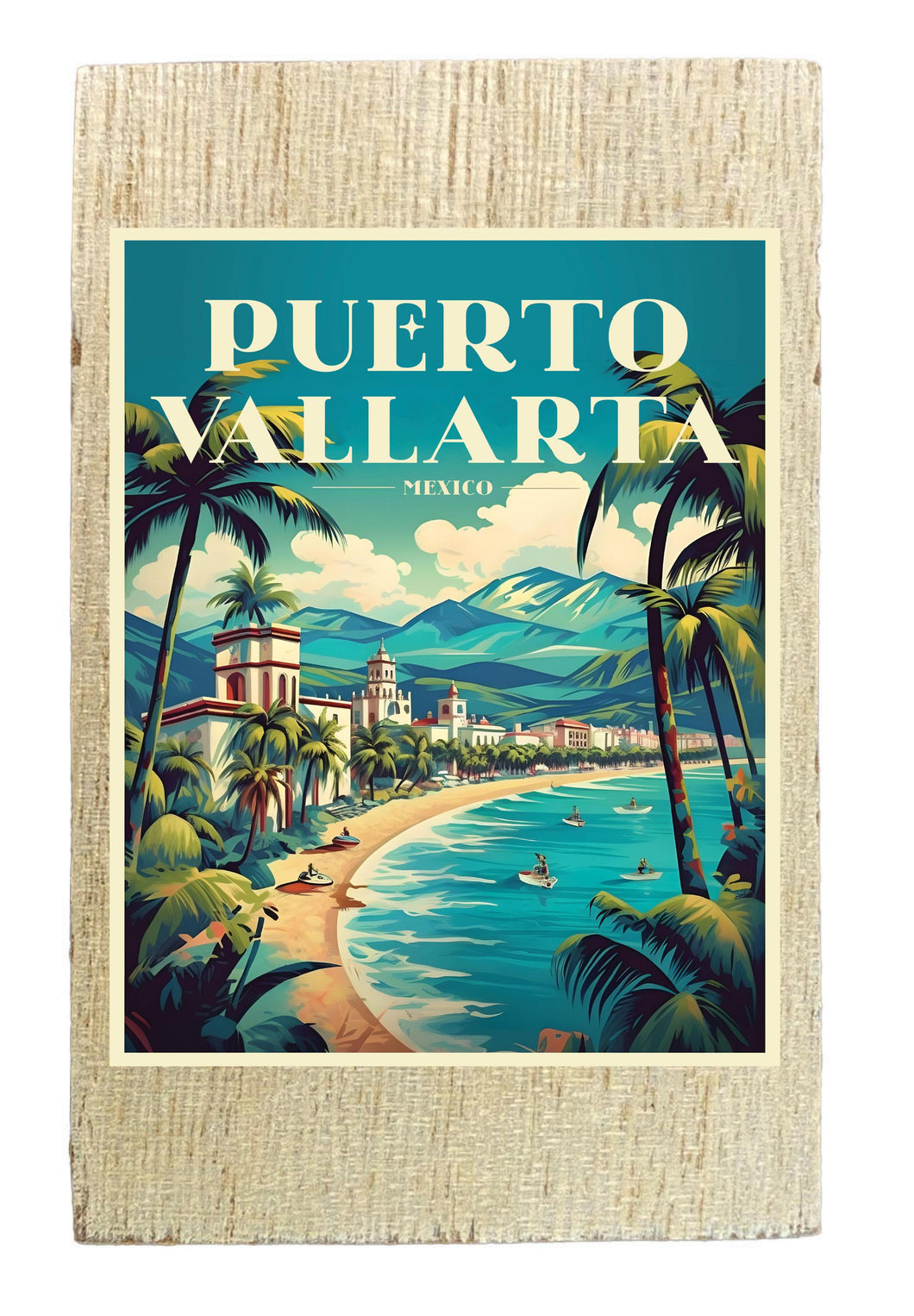 Puerto Vallarta Mexico Design C Souvenir Wooden 2