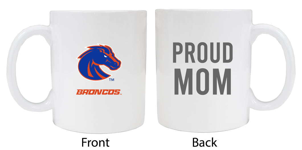 Boise State Broncos Proud Mom Ceramic Coffee Mug - White