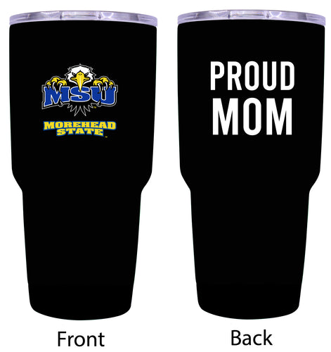 Morehead State University Proud Mom 24 oz Insulated Stainless Steel Tumbler - Black