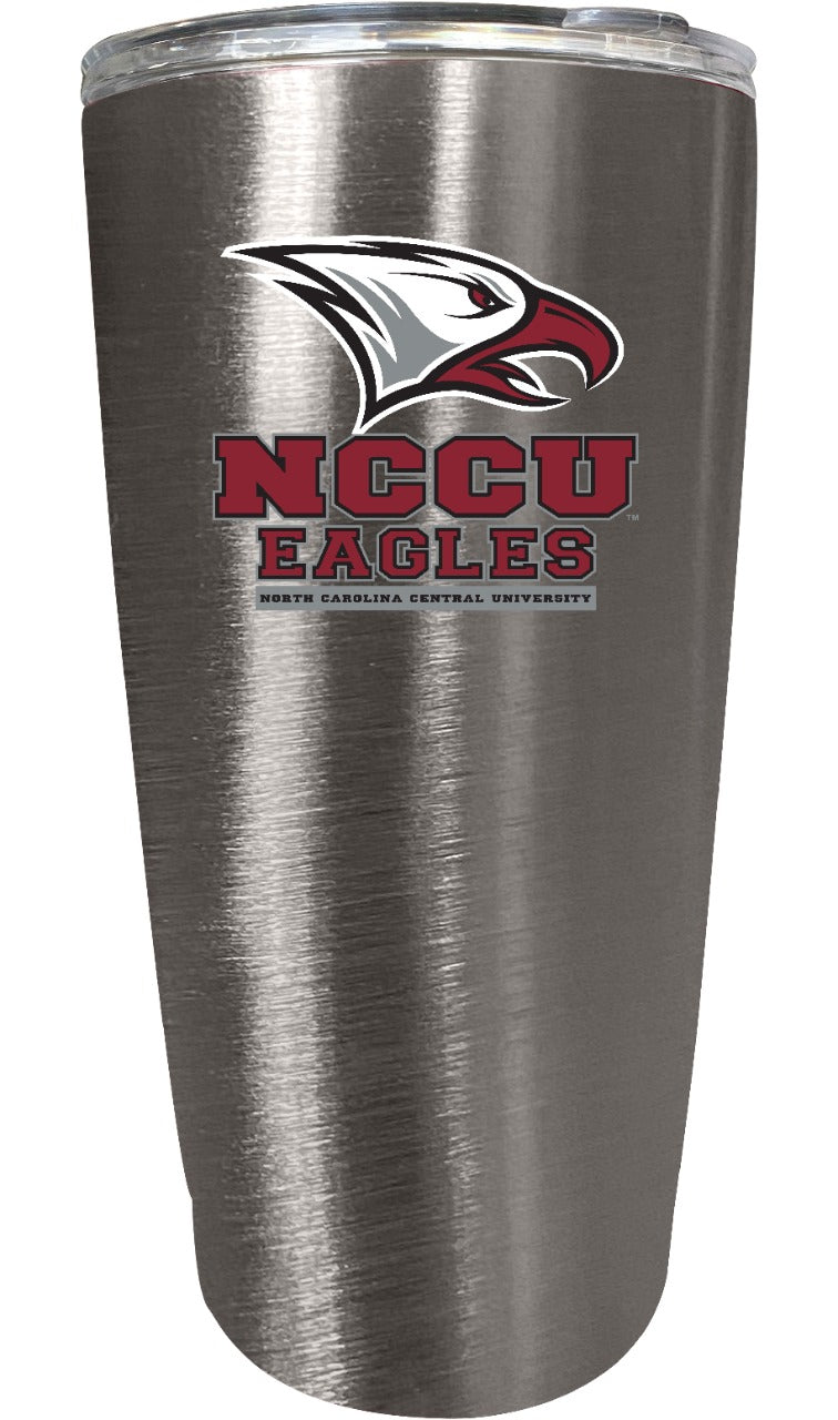North Carolina Central Eagles 16 oz Insulated Stainless Steel Tumbler colorless