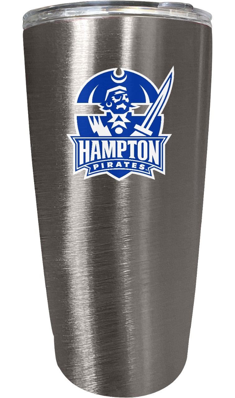 Hampton University 16 oz Insulated Stainless Steel Tumbler colorless