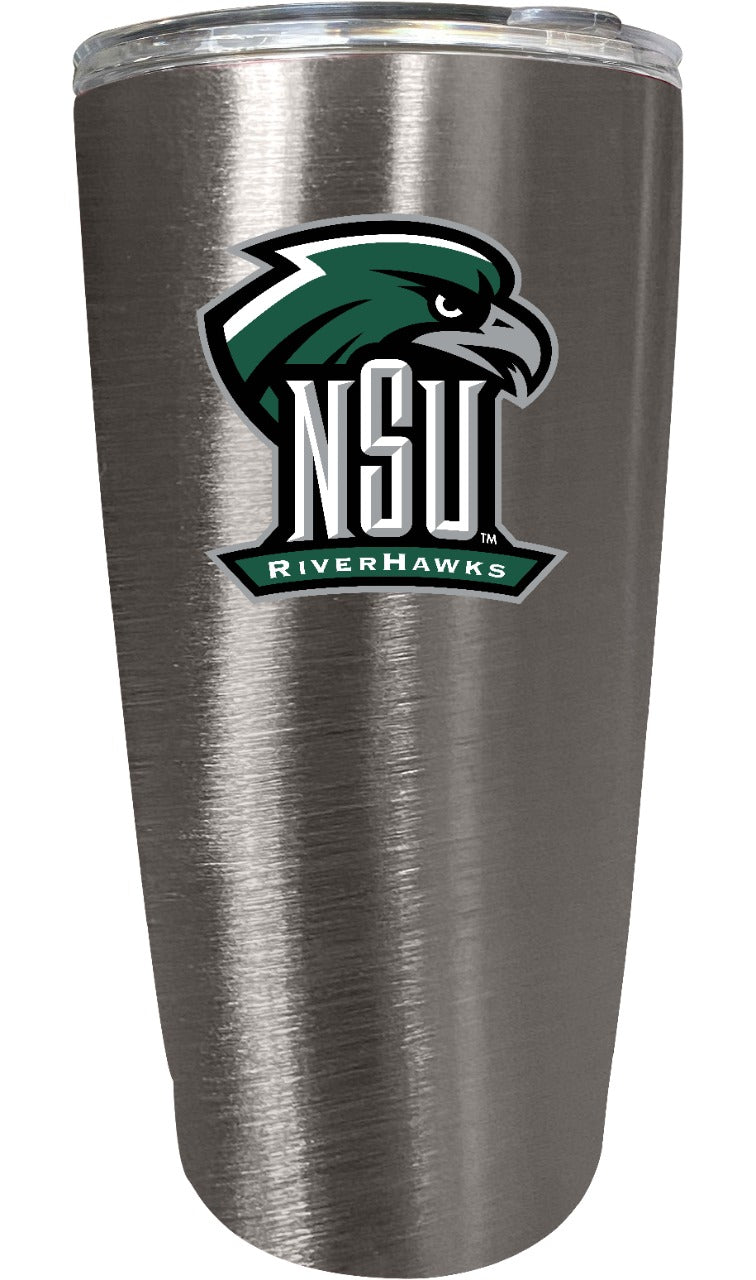 Northeastern State University Riverhawks NCAA Insulated Tumbler - 16oz Stainless Steel Travel Mug 
