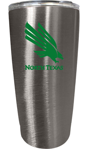 North Texas NCAA Insulated Tumbler - 16oz Stainless Steel Travel Mug 