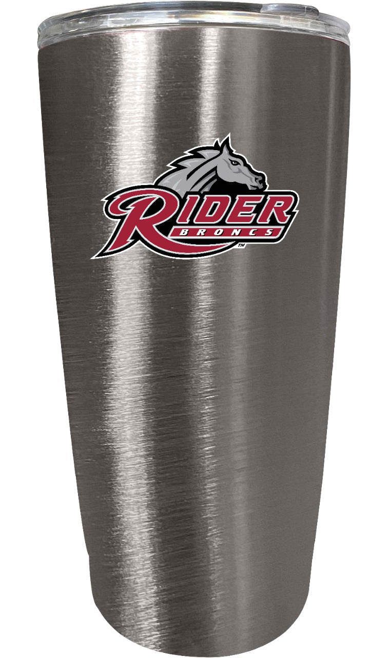 Rider University Broncs NCAA Insulated Tumbler - 16oz Stainless Steel Travel Mug 