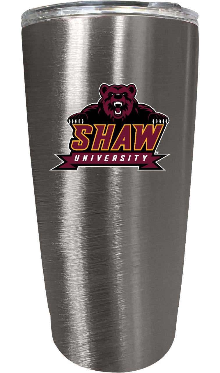 Shaw University Bears 16 oz Insulated Stainless Steel Tumbler colorless