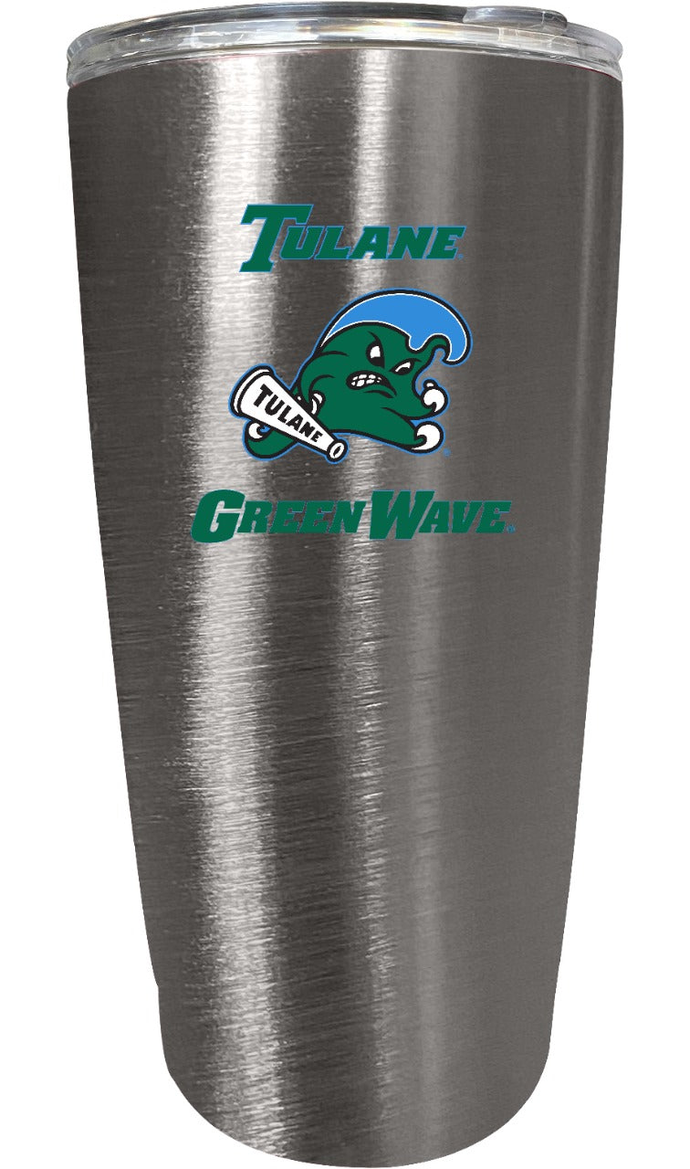 Tulane University Green Wave NCAA Insulated Tumbler - 16oz Stainless Steel Travel Mug 