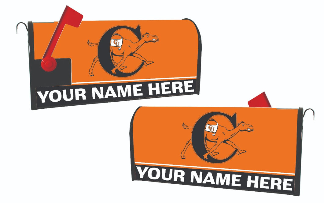 Campbell University Fighting Camels NCAA Officially Licensed Mailbox Cover Customizable With Your Name