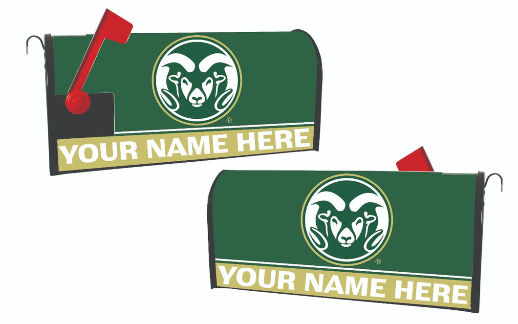 Colorado State Rams NCAA Officially Licensed Mailbox Cover Customizable With Your Name