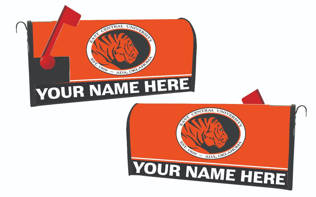 East Central University Tigers NCAA Officially Licensed Mailbox Cover Customizable With Your Name