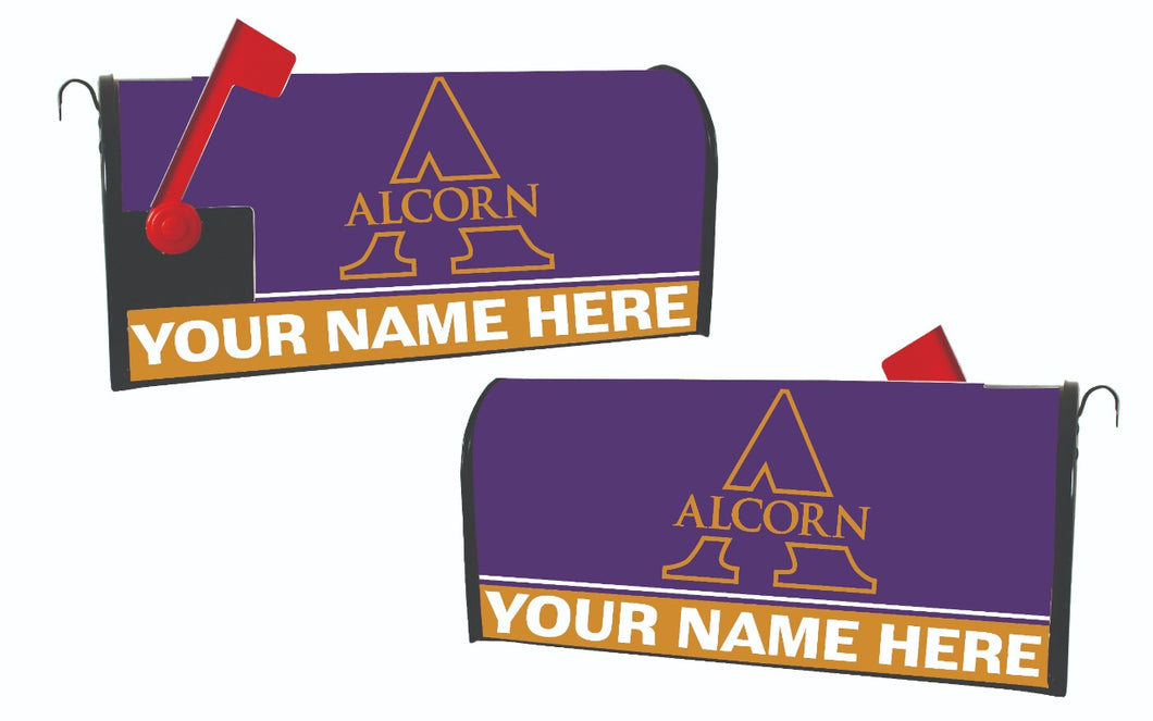 Alcorn State Braves NCAA Officially Licensed Mailbox Cover Customizable With Your Name