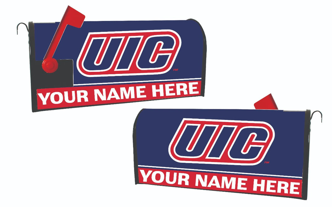 University of Illinois at Chicago NCAA Officially Licensed Mailbox Cover Customizable With Your Name