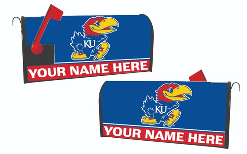 Kansas Jayhawks NCAA Officially Licensed Mailbox Cover Customizable With Your Name