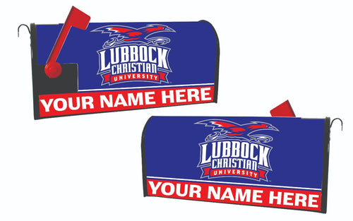 Lubbock Christian University Chaparral NCAA Officially Licensed Mailbox Cover Customizable With Your Name