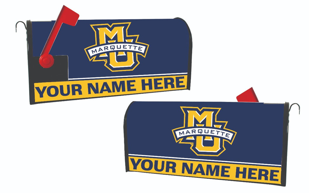 Marquette Golden Eagles NCAA Officially Licensed Mailbox Cover Customizable With Your Name